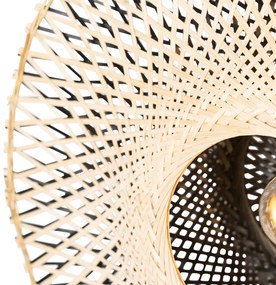 Интелигентна стенна лампа бамбук 50 см с щепсел с Wi-Fi A60 - Rina