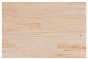 847413 vidaXL Плот за маса, 80x50x1,7 см, правоъгълен, бор масив