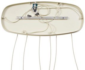 Скандинавска висяща лампа кремава 6 светлини - Biles