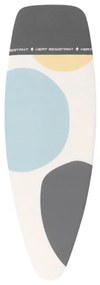 Калъф за маса за гладене Brabantia D 1003456, 135x45 см, 8 мм, Топлоустойчива зона за ютия, Бял/Сив
