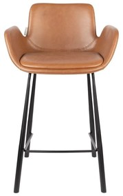 Кафяви бар столове в цвят коняк в комплект от 2 броя 91,5 cm Brit - Zuiver