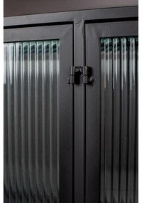 Черен метален шкаф 150x90 cm Boli - Dutchbone