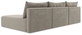 Бежов разтегателен ъглов диван с място за съхранение Kalena – Makamii
