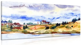 Картина на платно – Акварелно село