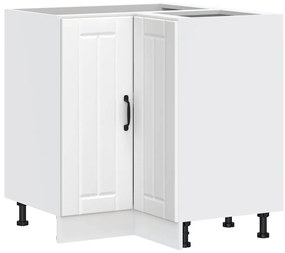 853747 vidaXL Кухненски ъглов шкаф Lucca, бял, инженерно дърво