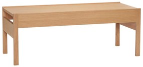 Масичка за кафе с дъбов плот в естествен цвят 50x120 cm Forma – Hübsch