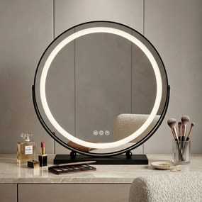 Огледало LED MAKE-UP Black 50 cm