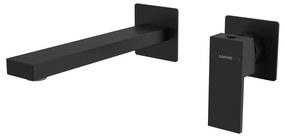 Sapho - Смесител за мивка за скрит монтаж CUBEMIX матов черен