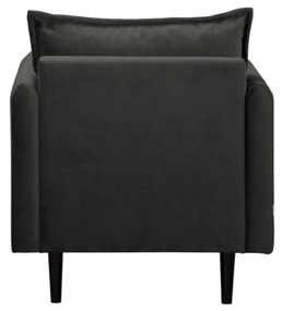 Тъмносиво кадифено кресло Juli – Ropez