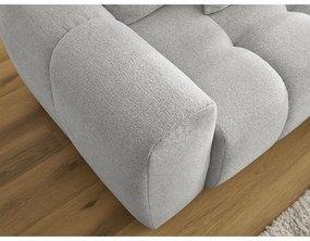 Светлосив шенилов сгъваем/с място за съхранение ъглов диван (десен ъгъл) Roxelane – Bobochic Paris