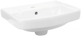 Мивка за баня ICC 1740, стенен монтаж, порцелан, бял, 40x35.5см