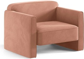 Розово кадифено кресло Abby – Micadoni