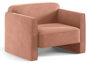 Розово кадифено кресло Abby – Micadoni