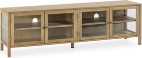Маса за телевизор от декор от дъб в естествен цвят 160x50x40 cm Ceci – MOME