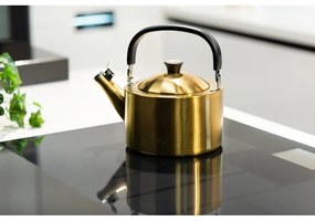 Чайник от неръждаема стомана в златист цвят1,5 l Diamante – Vialli Design