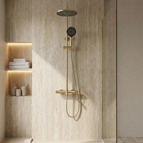 Комплект за душ Rea Lungo Stripe Brush Gold