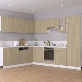 802500 vidaXL Шкаф за фурна, Lyon дъб сонома, 60x46x81,5 см, инженерно дърво