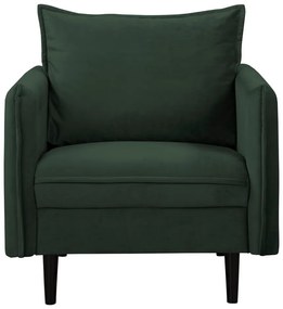 Тъмнозелено кадифено кресло Juli – Ropez