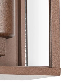 Интелигентна стенна лампа ръждиво кафява 26 см IP44 с WiFi ST64 - Charlois