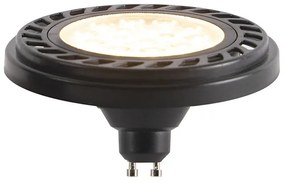 GU10 Димируема LED AR111 Черна 8W 600lm 2700K