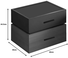 Нощно шкафче Сонле 072-000104 цвят сонома-антрацит
