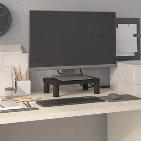 51724 vidaXL Поставка за монитор, черна, 38x24x10,5 см