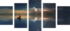 картини от 5 части – Лодка в морето