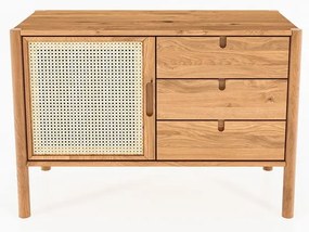 Нисък скрин от дъб 97x69 cm Pola - The Beds