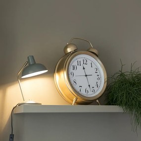 Ретро настолна лампа зелена с бронз - Milou