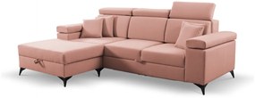 Ъглов разтегателен диван RICO mini, 254x93x170, caldo 6, ляв