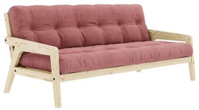 Розов разтегателен диван 204 cm Grab Clear - Karup Design