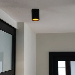 Интелигентен прожектор черен със злато вкл. GU10 WiFi източник на светлина - Ronda