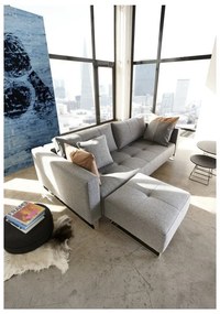 Разтегателен диван, 115 x 230 cm Cassius Twist Charcoal - Innovation