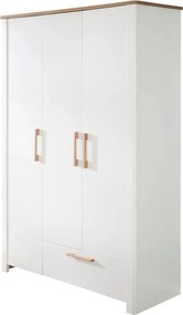 Бял детски гардероб 139x200 cm Ava - Roba
