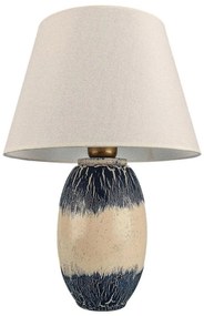Настолна лампа RAMZES 1xE27/40W/230V бежова/синя