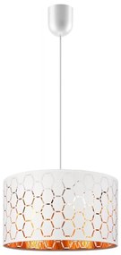 Висяща лампа на кабел ULLE 1xE27/15W/230V, бяла