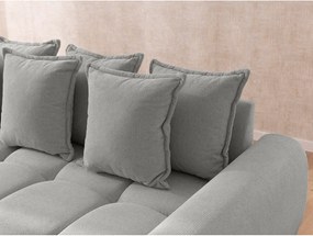 Светлосив ъглов диван (десен ъгъл) Albane – Ropez