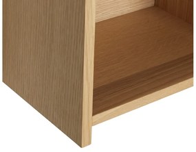 На няколко нива стенен рафт от декор от дъб в естествен цвят 80 cm Focal – Hübsch