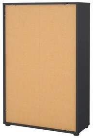 Антрацитна етажерка за книги 80x124 cm Sign - Tvilum