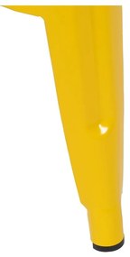 Жълти метални бар столове в комплект 2 бр. (височина на седалката 76,5 cm) – Ixia