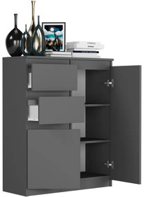 Модерен скрин без дръжки S-2 - различни цветови варианти aнтрацит