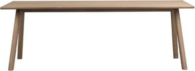 Сгъваема трапезна маса от масивен дъб 95x220 cm Clapperton – Rowico