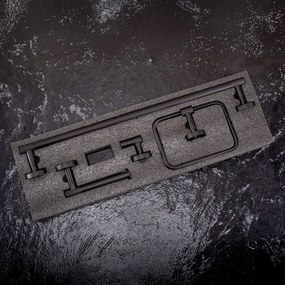 Комплект аксесоари за баня GRID Black 4 части