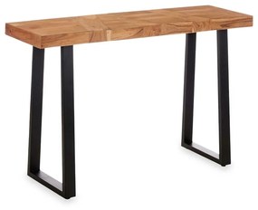 Зала Trama 110 x 35 x 77 cm Кафяв Черен Aкациево дърво