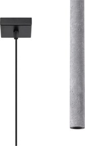 Сиво бетонно висящо осветително тяло Fideus – Sollux