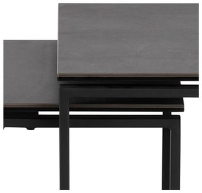 Черни масички за кафе в комплект от 3 Katrine - Actona