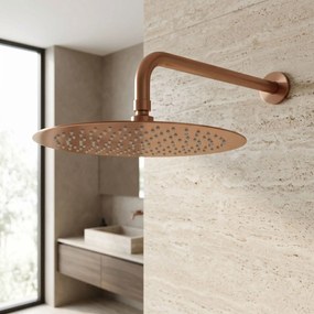 Кръгла душ глава REA JS-P014BRG 30cm Brush Copper
