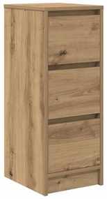 861642 vidaXL Сайдборд, дъб артизан, 29,5x34x76 см, инженерно дърво