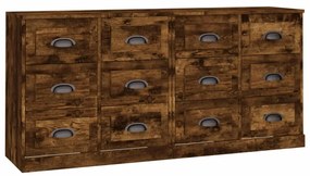 3185284 vidaXL Сайдборди, 2 бр, опушен дъб, инженерно дърво