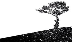 Самозалепващ тапет – Силует на дърво